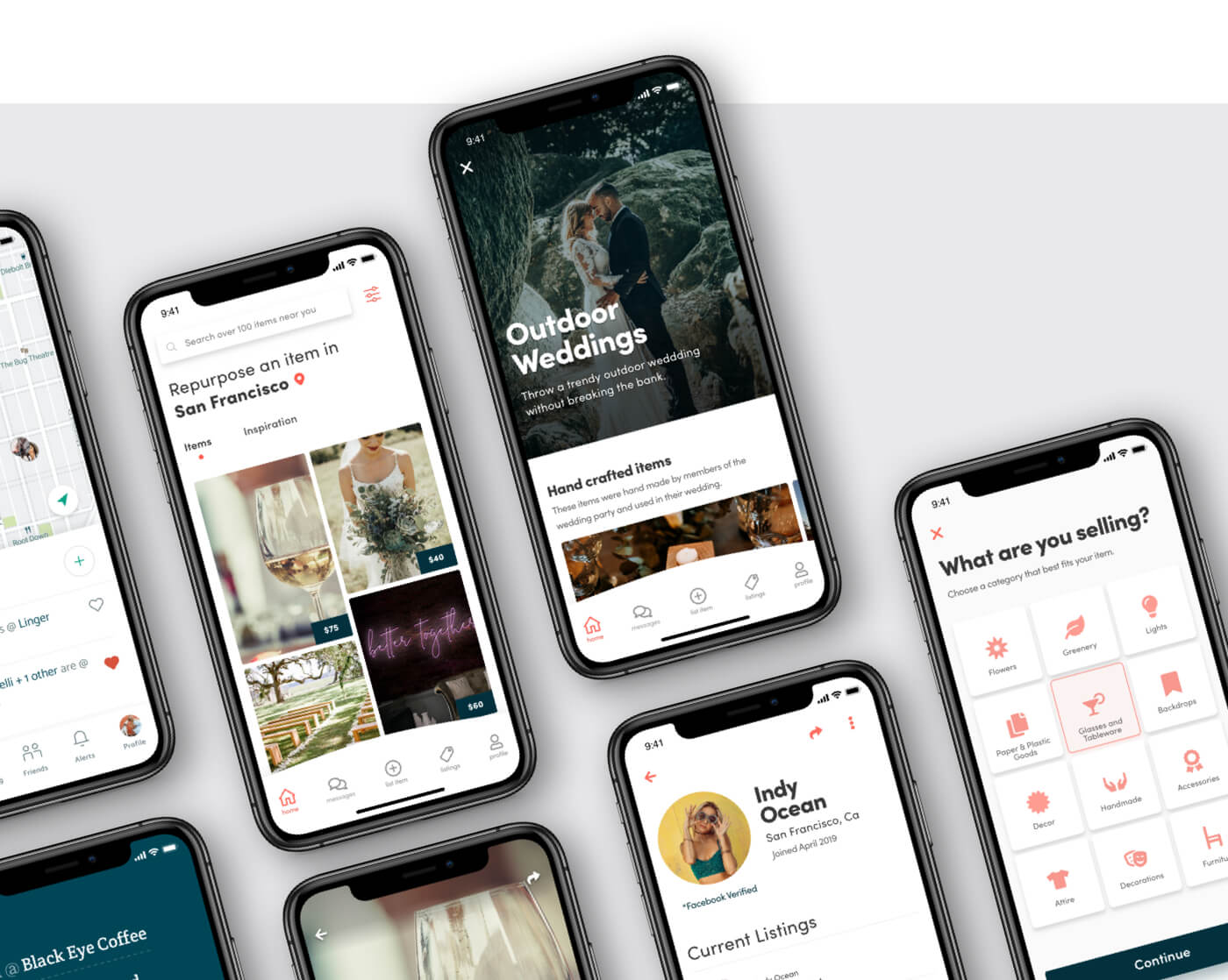 An app we built, shown on iPhone